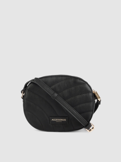 

Accessorize Black Quilted Sling Bag