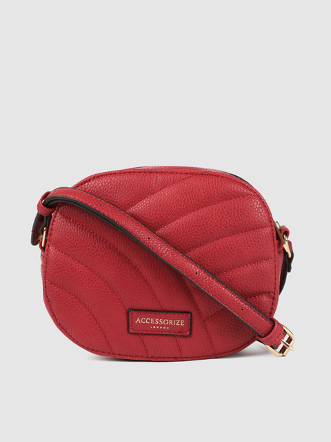 

Accessorize Red Quilted Sling Bag