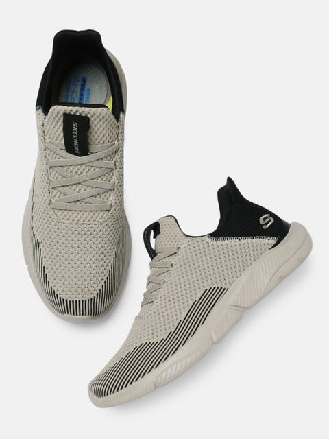 

Skechers Men Grey Woven Design INGRAM- TAISON Sneakers