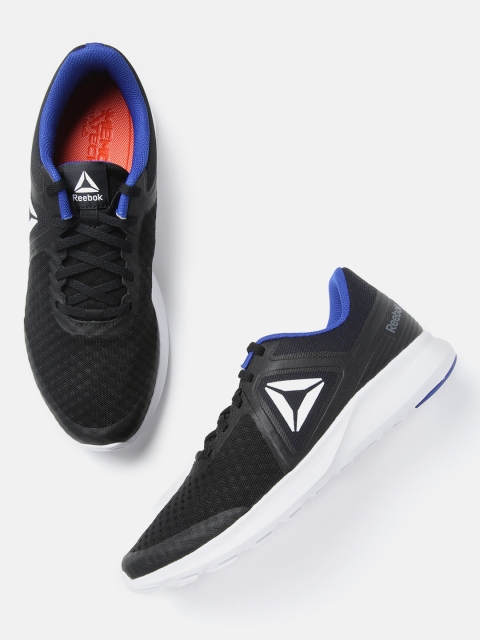 

REEBOK Men Black Woven Design Speed Breeze Running Shoes