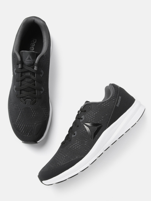 

REEBOK Men Black Woven Design Runner 3.0 Running Shoes