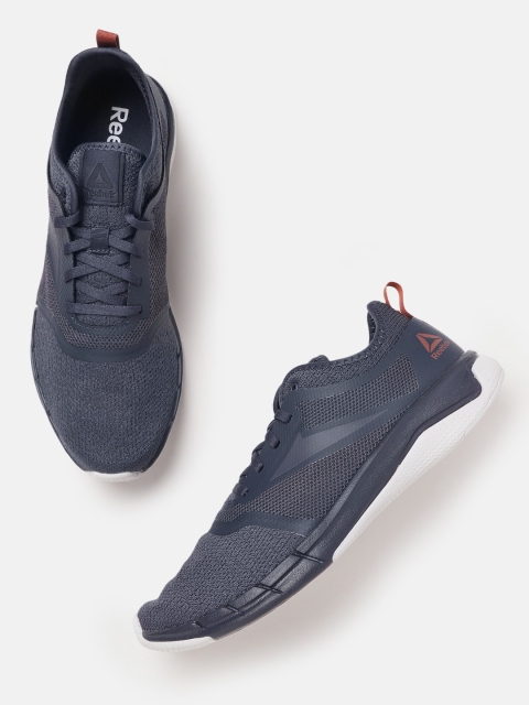 

Reebok Men Navy Blue Solid Print 3.0 NU Running Shoes