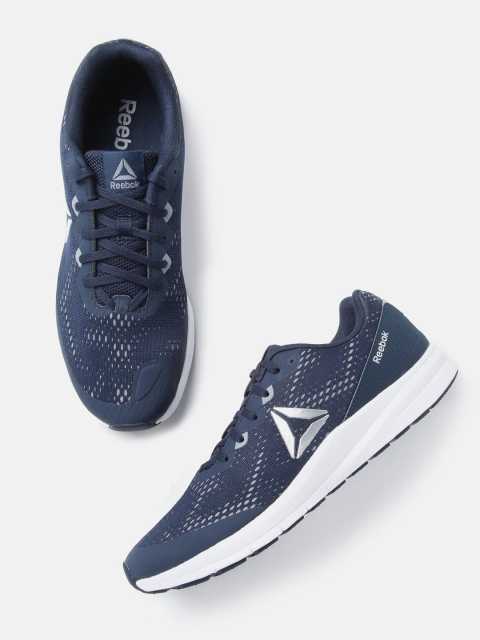 

REEBOK Men Navy Blue & Grey Woven Design Runner 3.0 Running Shoes