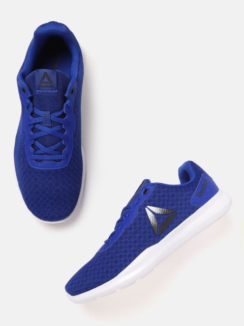 

Reebok Men Blue Woven Design Dart Training Shoes