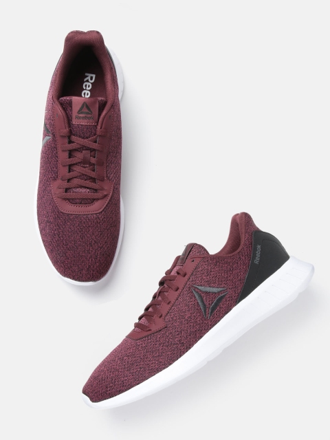 

Reebok Men Maroon & Black Solid Lite Running Shoes