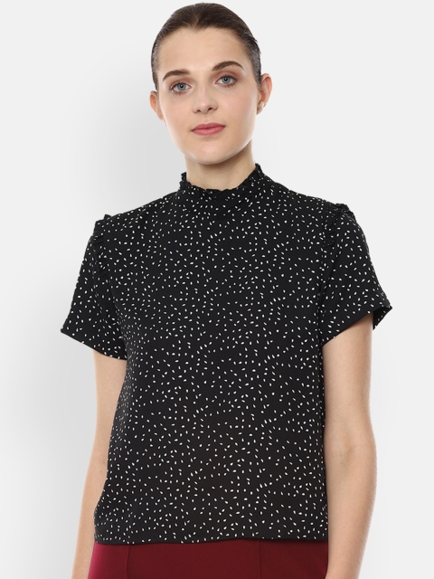 

Van Heusen Woman Black Printed Top