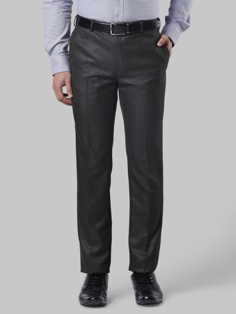 

Raymond Men Grey Slim Fit Solid Formal Trousers