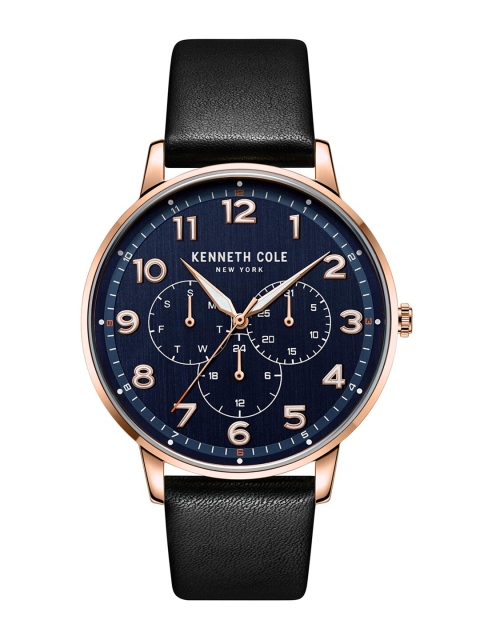 

Kenneth Cole Men Navy Blue Analogue Leather Watch KC50801006MN