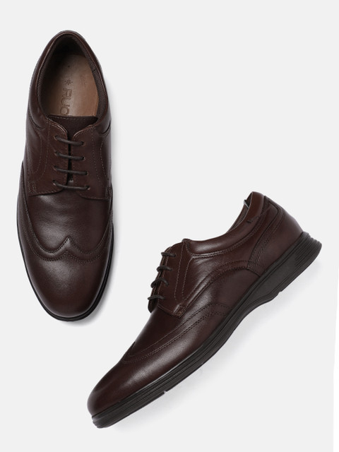 

Ruosh Men Brown Solid California Leather Derbys