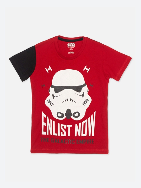 

Kids Ville Star Wars featured Red Tshirt for Boys