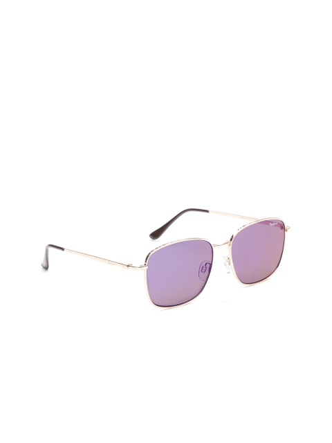 

Pepe Jeans Unisex Rectangular Sunglasses PJ5175C3, Purple