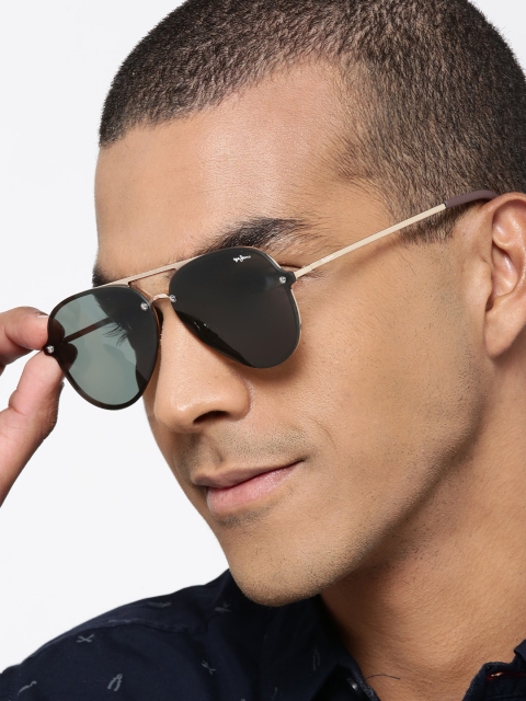 

Pepe Jeans Unisex Aviator Sunglasses PJ5176C4, Green