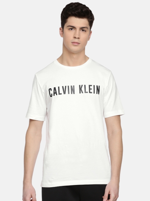 

Calvin Klein Jeans Men White Printed Round Neck T-shirt