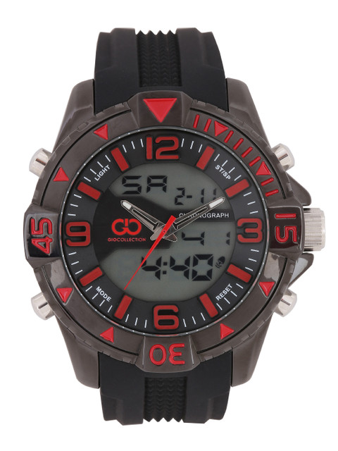 

GIO COLLECTION Men Black Analogue & Digital Watch GLED-1917B