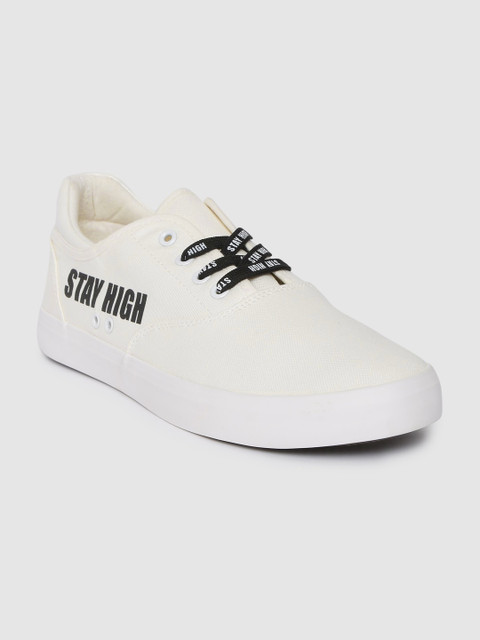 

Kook N Keech Men White Printed Sneakers