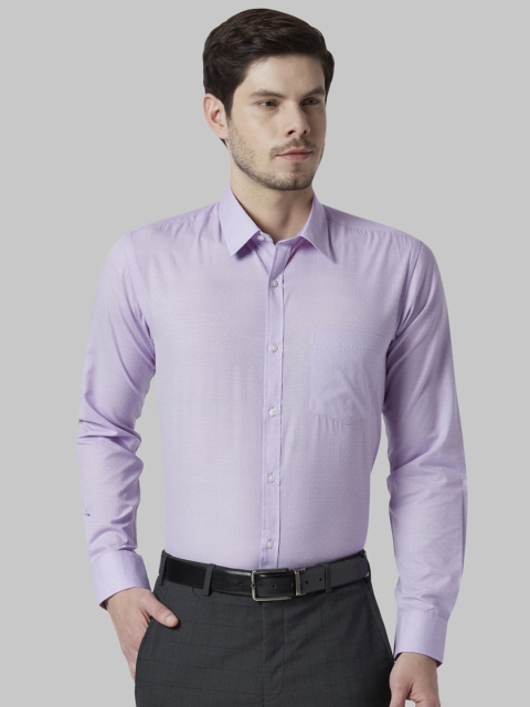 

Park Avenue Men Lavender Slim Fit Printed Formal Shirt
