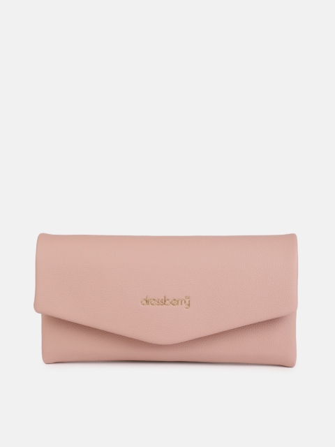 

DressBerry Women Mauve Solid Three Fold Wallet