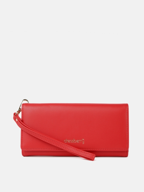 

DressBerry Women Red Solid Two Fold Wallet