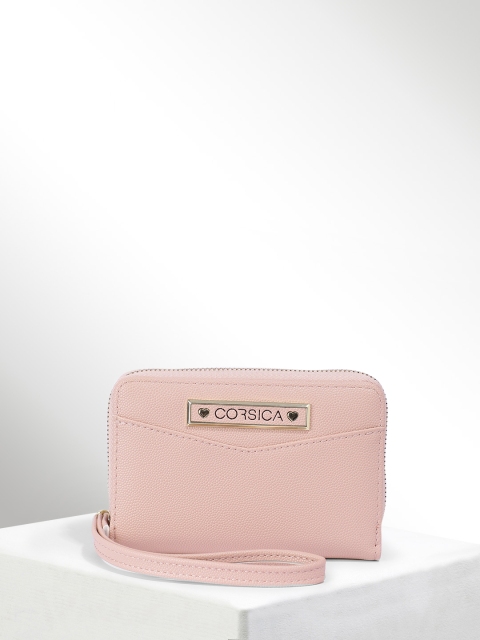 

CORSICA Women Pink Solid Two Fold Wallet