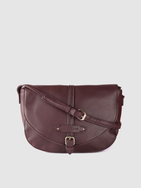 

Caprese Burgundy Solid Sling Bag
