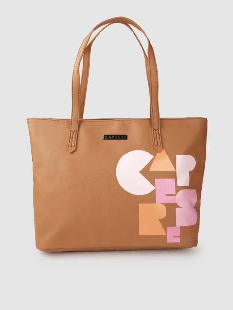 

Caprese Tan Brown Printed Shoulder Bag
