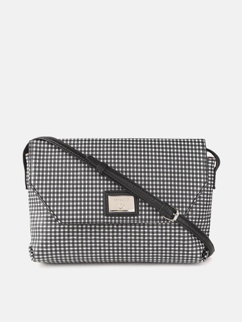 

Caprese Black & White Checked Sling Bag
