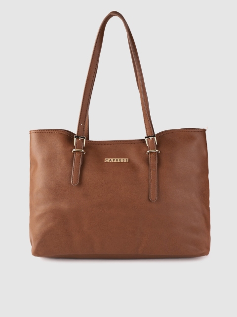 

Caprese Tan Brown Solid Shoulder Bag