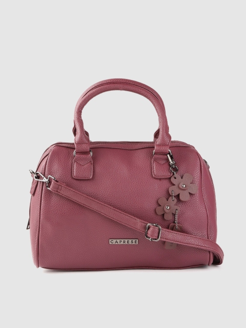 

Caprese Burgundy Solid Handheld Bag