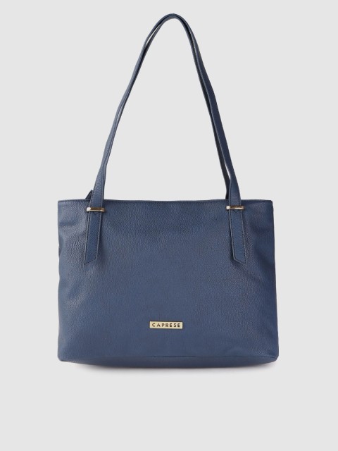 

Caprese Navy Blue Solid Shoulder Bag