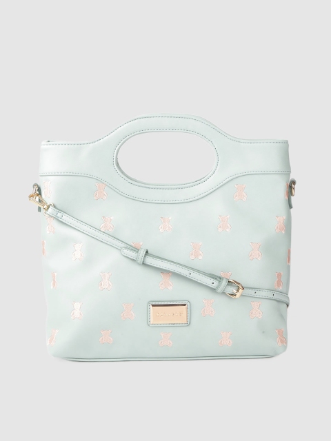 

Caprese Blue & Peach-Coloured Embroidered Handheld Bag