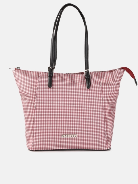 

Caprese Red & White Checked Shoulder Bag