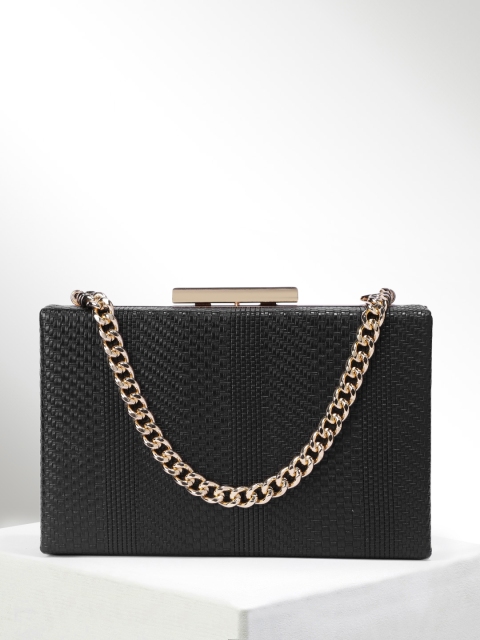 

CORSICA Black Textured Clutch
