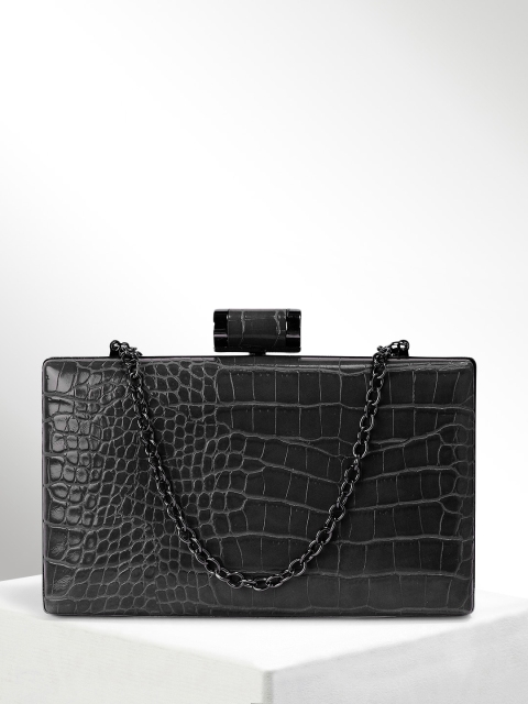 

CORSICA Black Textured Clutch