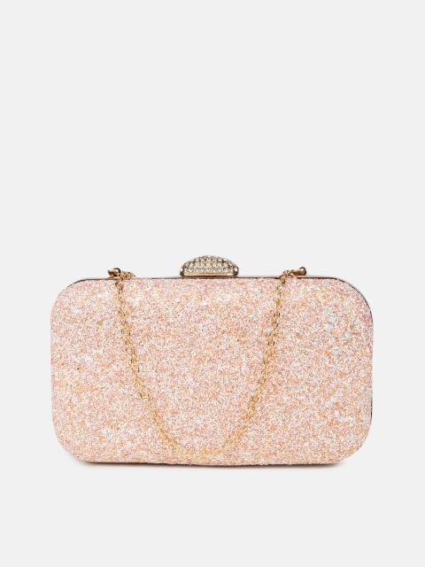 

Anouk Pink Embellished Box Clutch