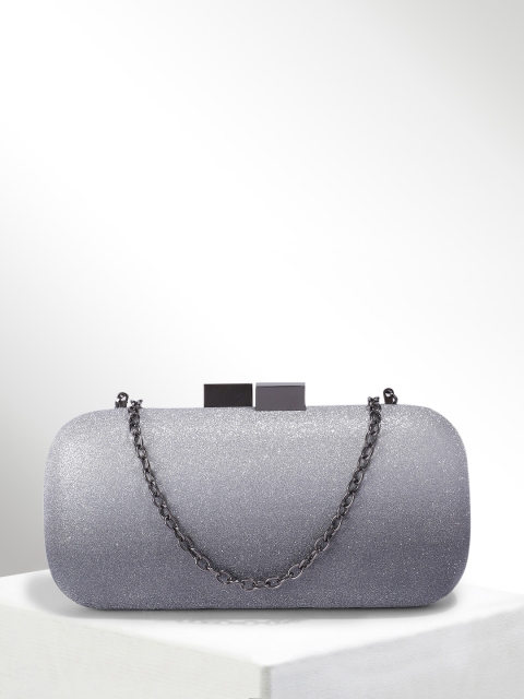 

CORSICA Silver-Toned & Grey Ombre Clutch