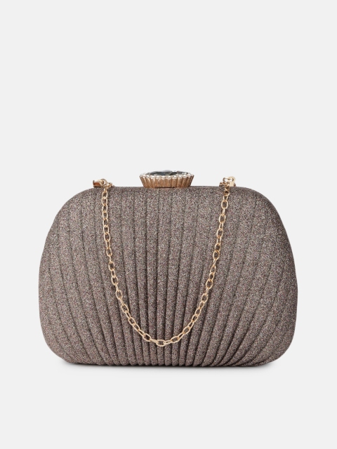

Anouk Grey Embellished Clutch