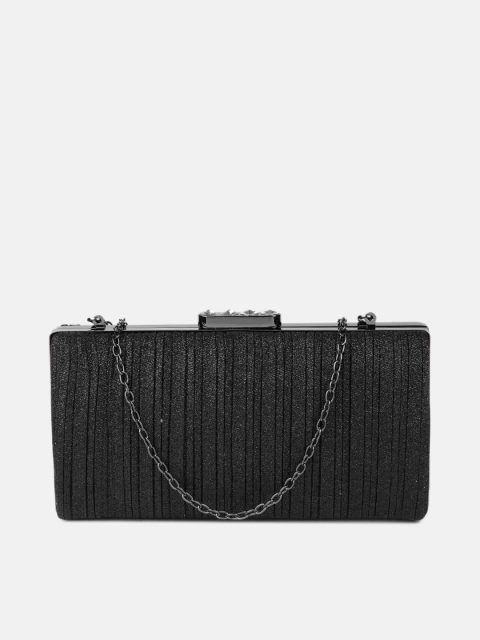 

Anouk Black Embellished Box Clutch