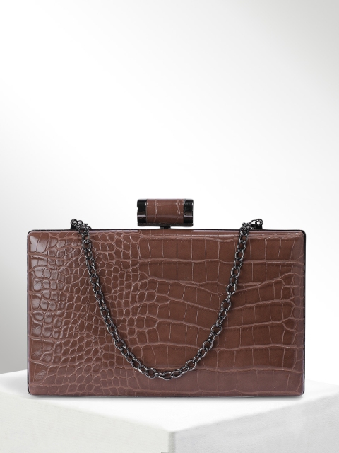 

CORSICA Brown Textured Clutch