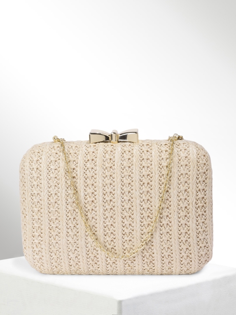 

CORSICA Beige Textured Clutch
