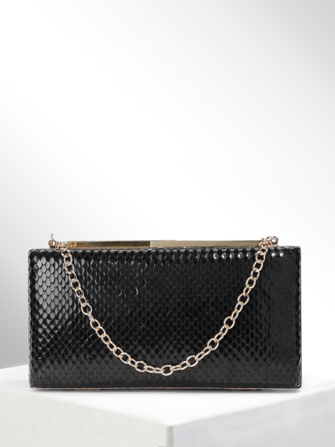 

CORSICA Black Textured Clutch