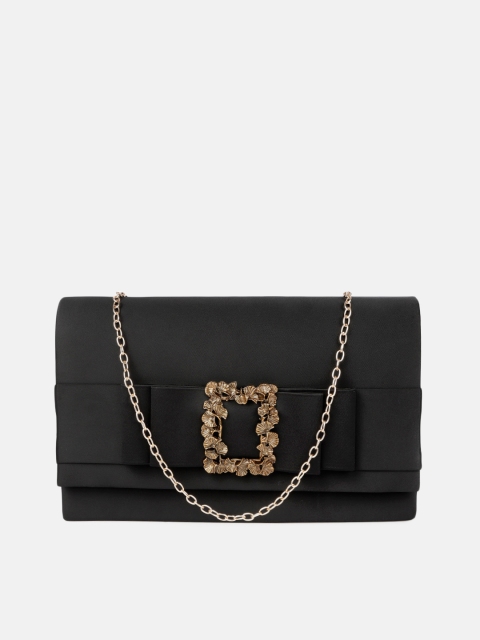 

DressBerry Black Embellished Envelope Clutch