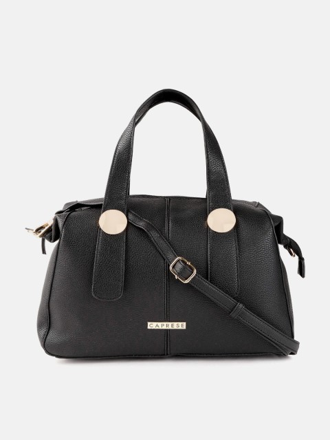 

Caprese Black Solid Handheld Bag
