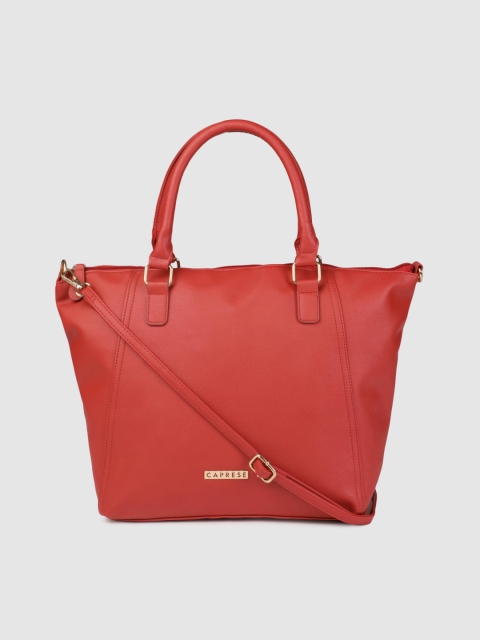 

Caprese Red Solid Handheld Bag