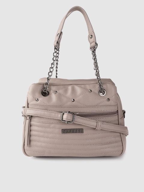 

Caprese Taupe Solid Handheld Bag