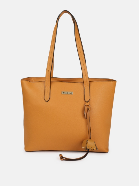 

DressBerry Women Mustard Yellow Solid Shoulder Bag