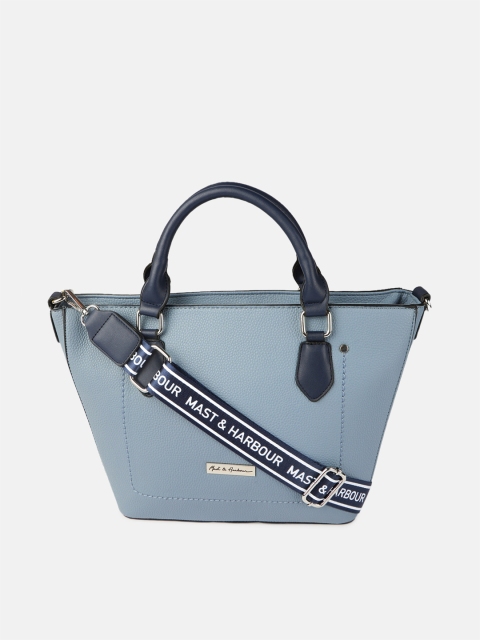

Mast & Harbour Blue Solid Handheld Bag