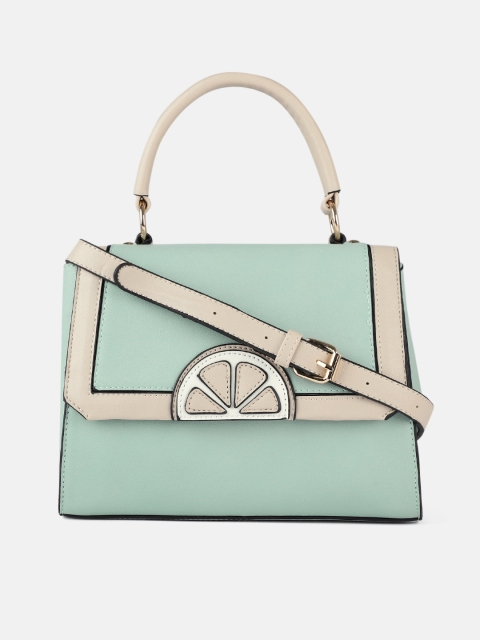 

Mast & Harbour Green Solid Satchel