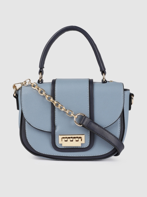 

Mast & Harbour Blue Solid Satchel