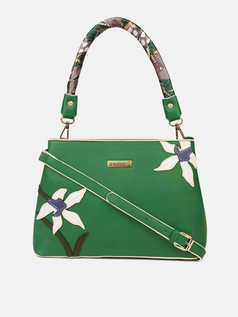 

DressBerry Green Solid Handheld Bag