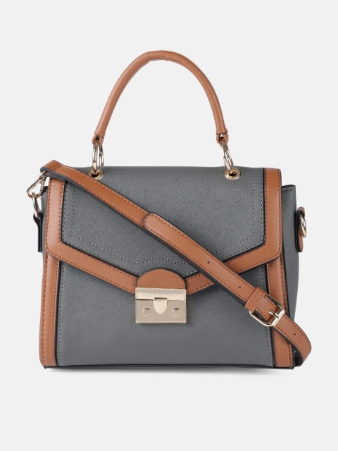 

Mast & Harbour Grey Solid Satchel